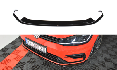 Voorspoiler VW Golf 7.5 R Facelift Glans Zwart