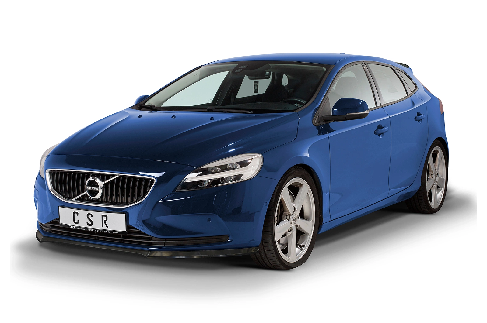 Voorspoiler Volvo V40 Glans Zwart van CSR (2012-2019)