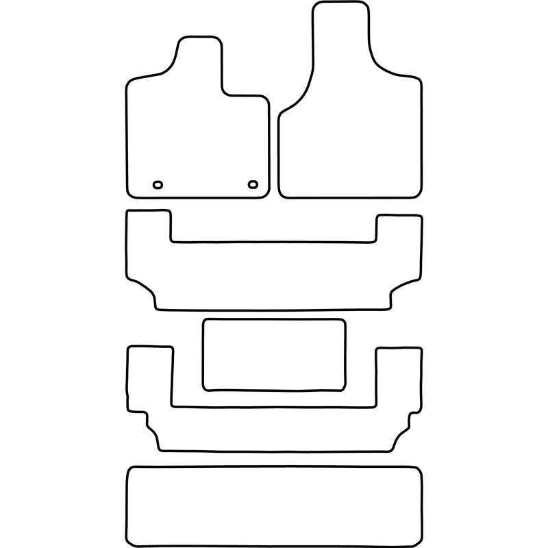 Set de tapis de sol sur mesure pour Chrysler Grand Voyager 2002-2009