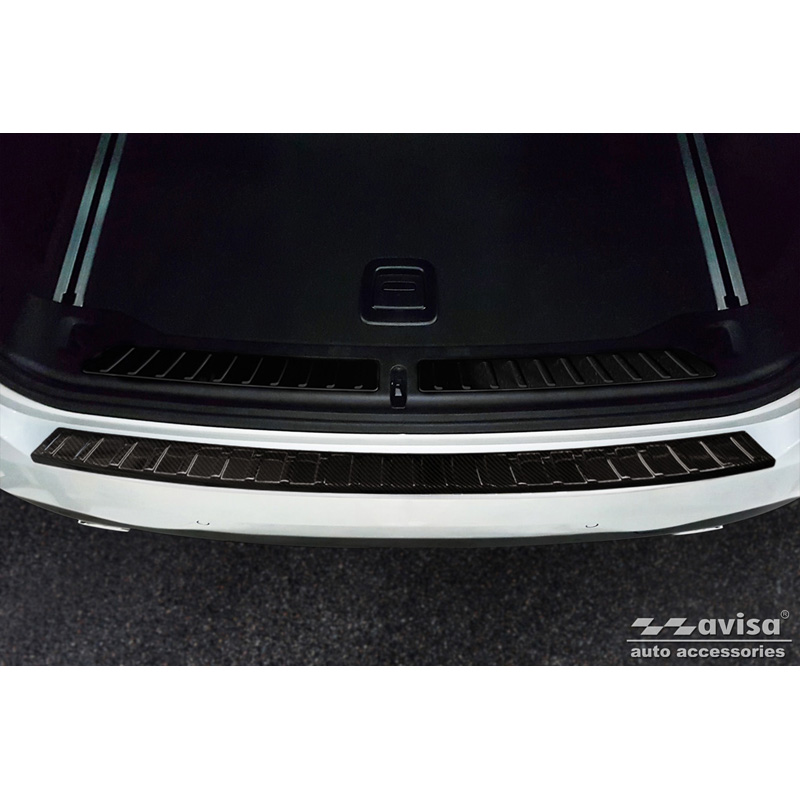 Protection de seuil arrière carboné 3D sur mesure pour BBMW X3 (G01) 2017-2021 & Facelift 2021- excl. M-Paquet 'Ribs'