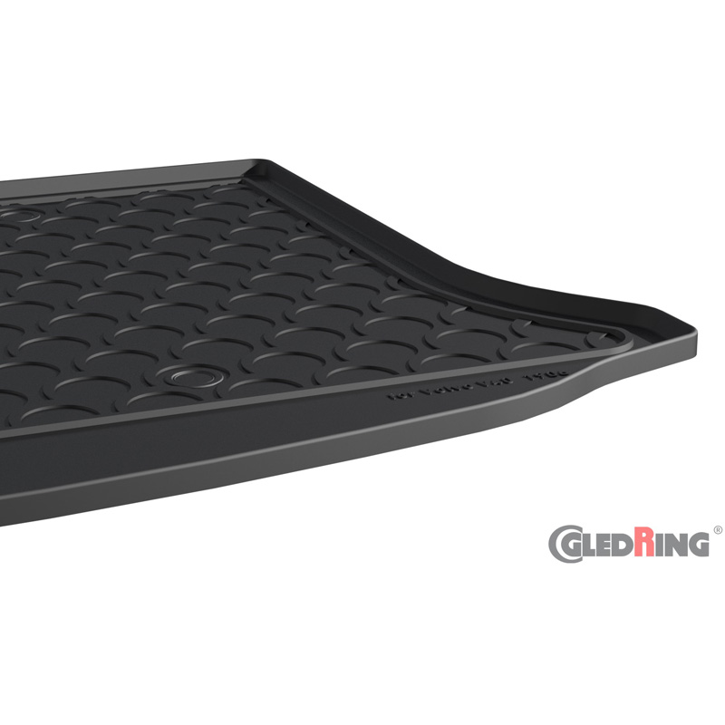 Coquille coffre-arrière Rubbasol (caoutchouc) sur mesure pour Volvo V40 2012- (excl. D2/D3/D4 Euro6 2018-) (Sol en bas)