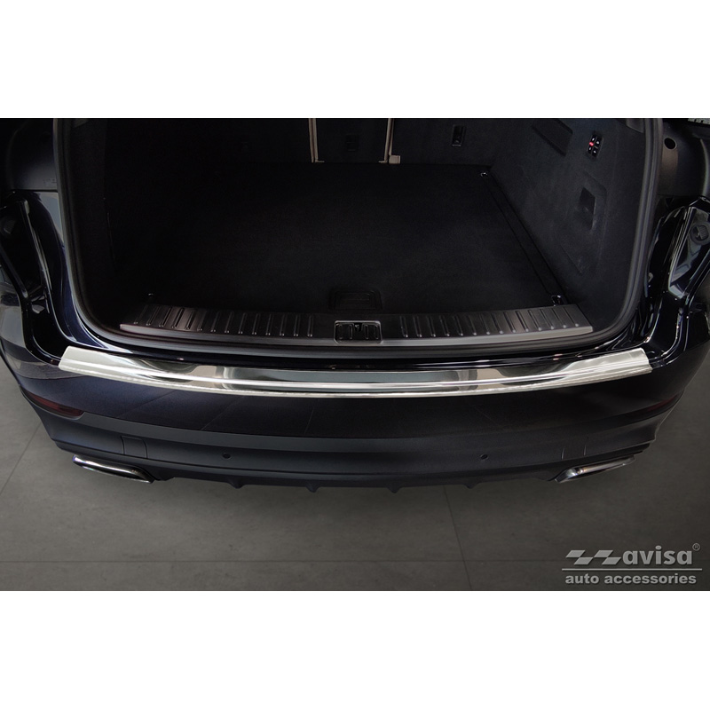 Protection de seuil arrière inox sur mesure pour Porsche Cayenne III 2017-