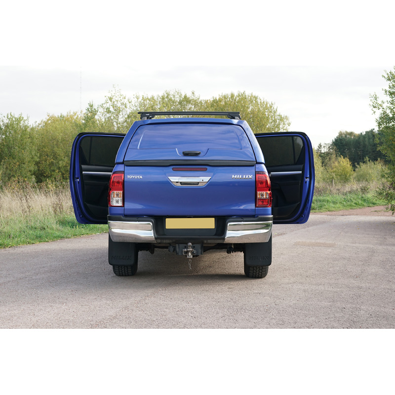Set de Car Shades (portes arrières) sur mesure pour Toyota Hilux VIII Twin Cab 2015- (2-pièces)