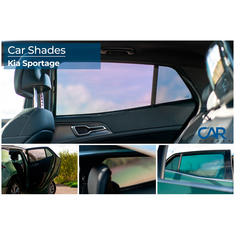 Set de Car Shades (portes arrières) sur mesure pour Kia Sportage (NQ5) 5 portes 2021- (2-pièces)