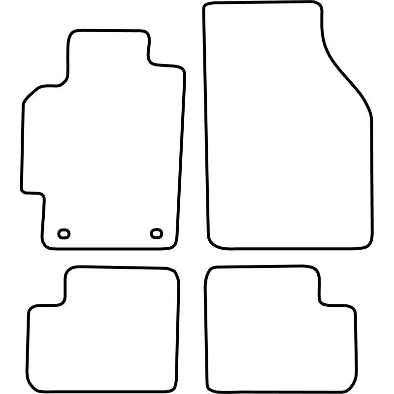 Set de tapis de sol sur mesure pour Honda Logo 1999-2002