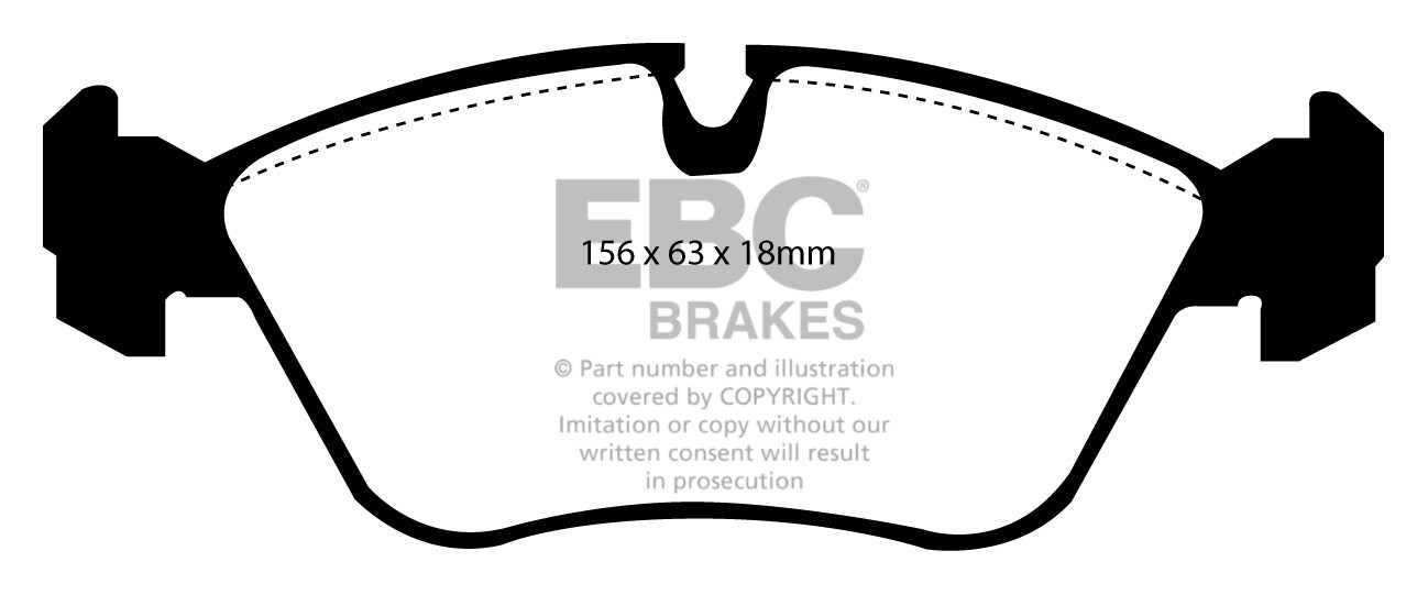 EBC Brakes VOLVO 850 2.0 92-97 Remblokken voorzijde greenstuff