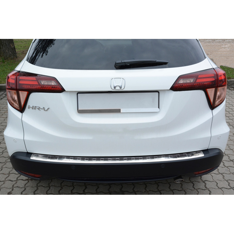 Protection de seuil arrière inox sur mesure pour Honda HR-V 2015-2018 & FL 2018- Excl. HR-V 2020 Sport 'Ribs'