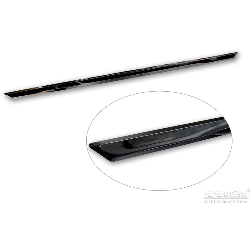 Avisa Moulure de hayon en Inox Noir Chrome sur mesure pour Skoda Octavia IV Liftback (NX3) 2019-2024 & Facelift 2024-