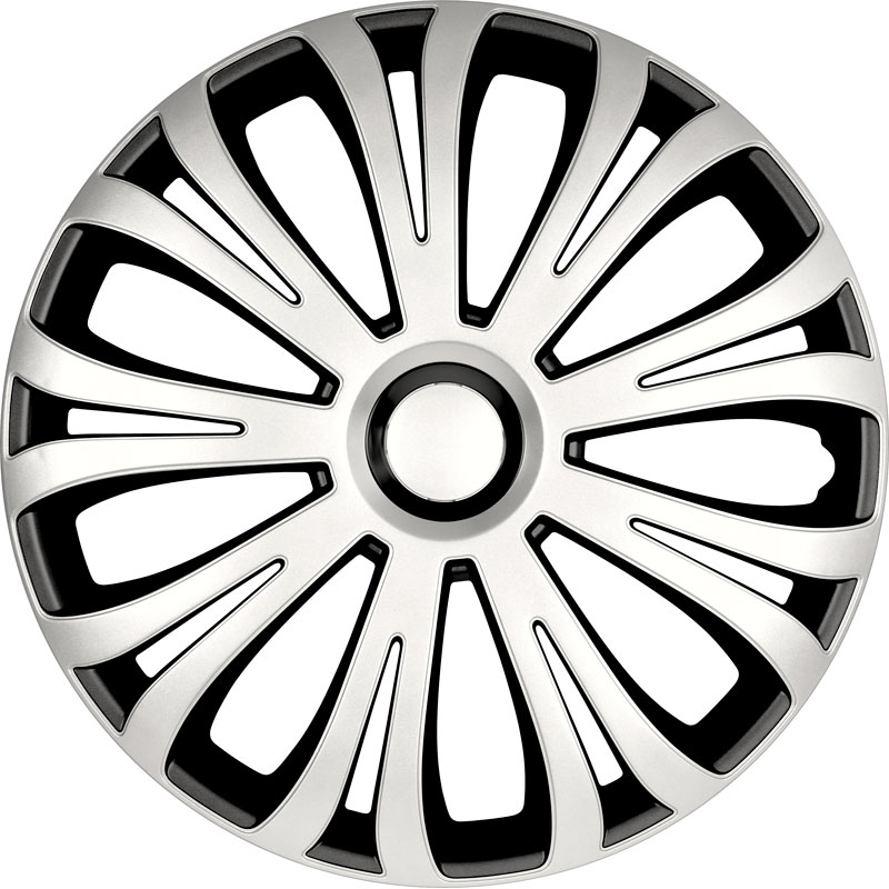 Jeu d'enjoliveurs Avera 16-inch argent/noir