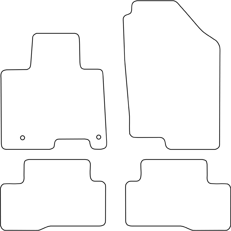 Set de tapis de sol en velours sur mesure pour Kia Sportage V Hybrid 2021-
