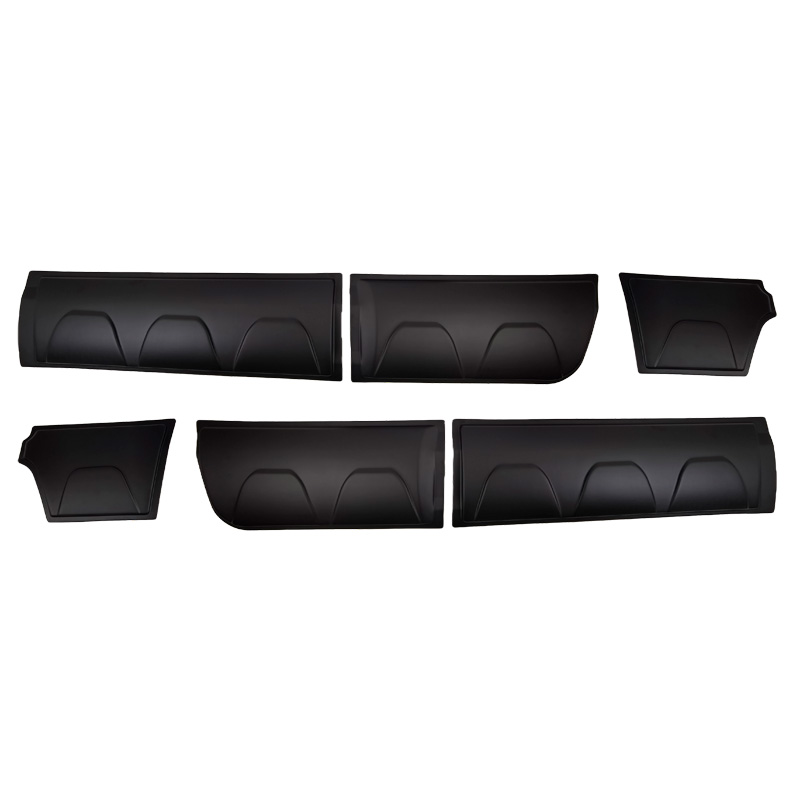 Jeu de baguettes de porte sur mesure pour Volkswagen Amarok MK1 2010-2022 - Noir mat