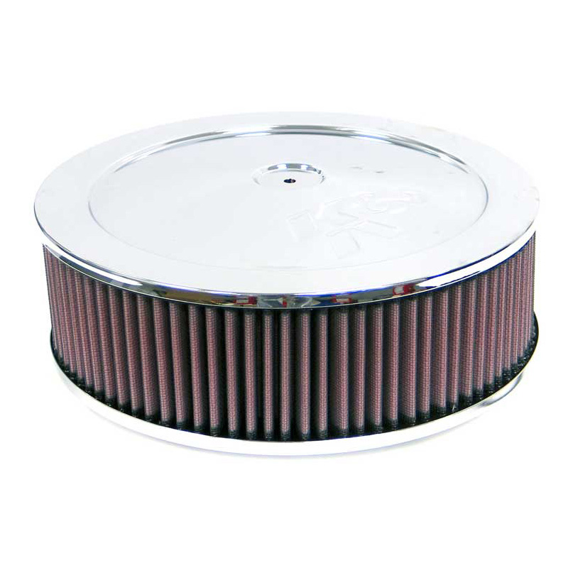 K&N Filtre à Air rond - 78mm raccord, 178mm diamètre, 79mm hauteur (60-1050)