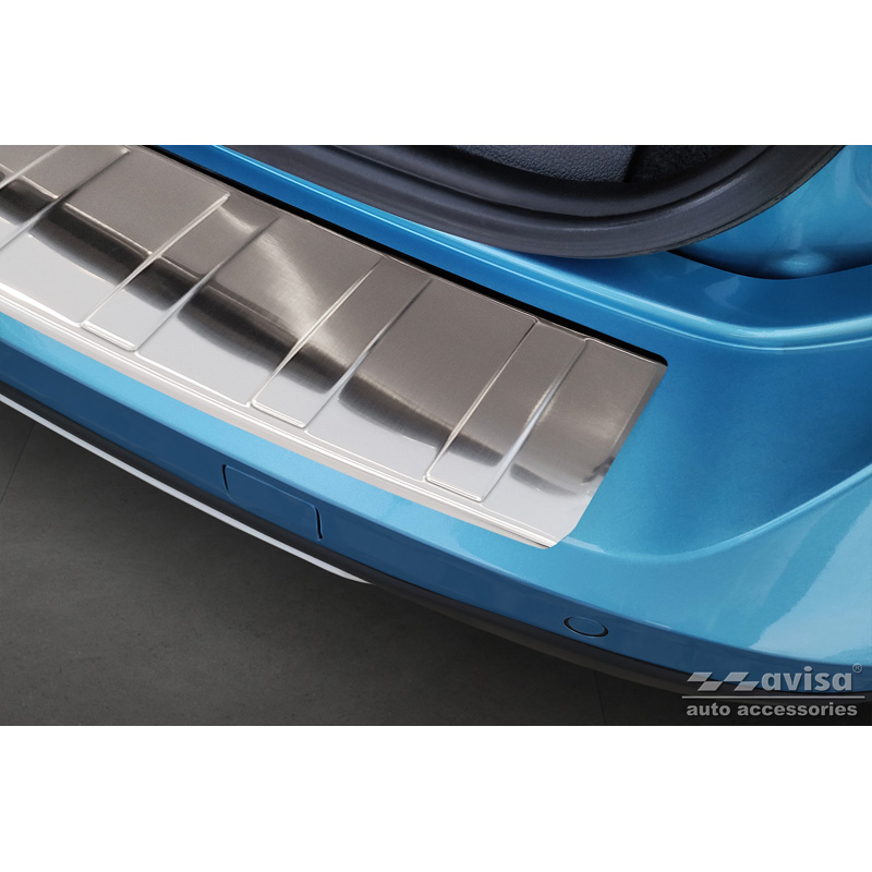 Protection de seuil arrière inox sur mesure pour Ford Tourneo Connect III 2022- 'Ribs'