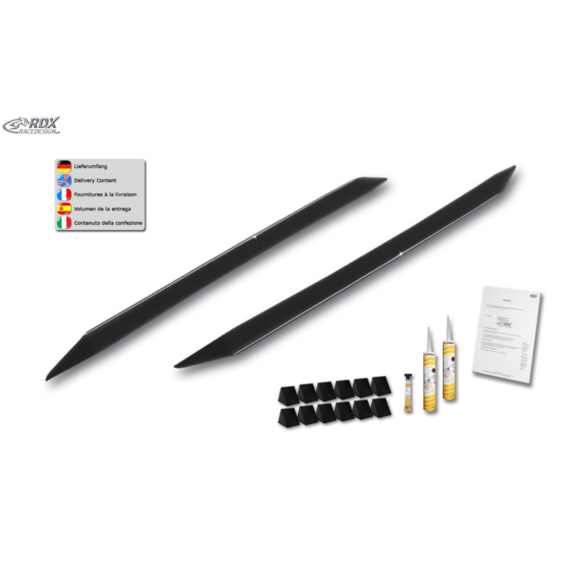 Jupes latérales 'Slim' sur mesure pour BMW X3 E83 2004-2010 (ABS noir luisant)