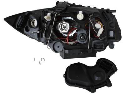 Phares BMW 1 Serie E87 Angel Eyes noire