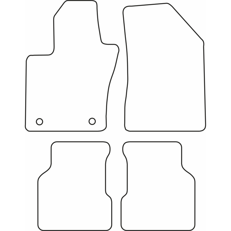 Set de tapis de sol sur mesure pour Alfa Romeo Tonale 2022-