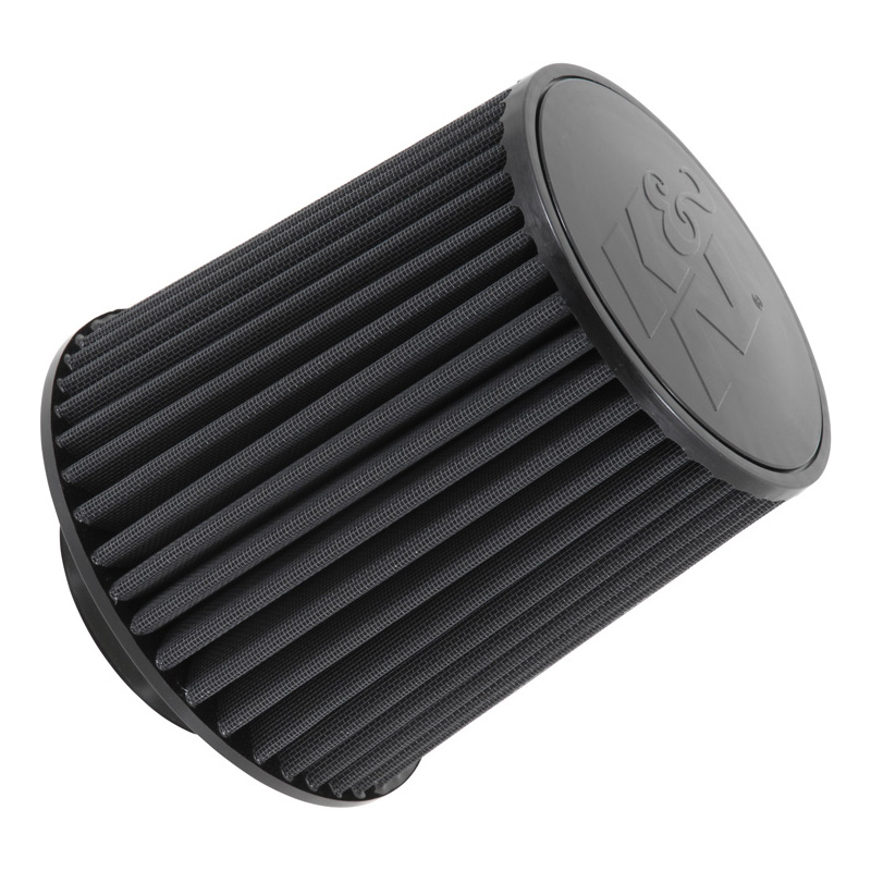 K&N Filtre à Air Noir Dryflow Universel Synthétique Conique 102mm raccordement, 203mm de base, 168mm en haut 203mm hauteur (RU-5171HBK)