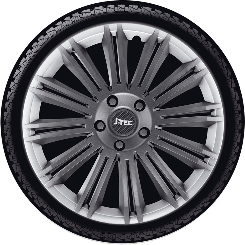 Jeu d'enjoliveurs J-Tec Discovery R 16-inch argent/gris
