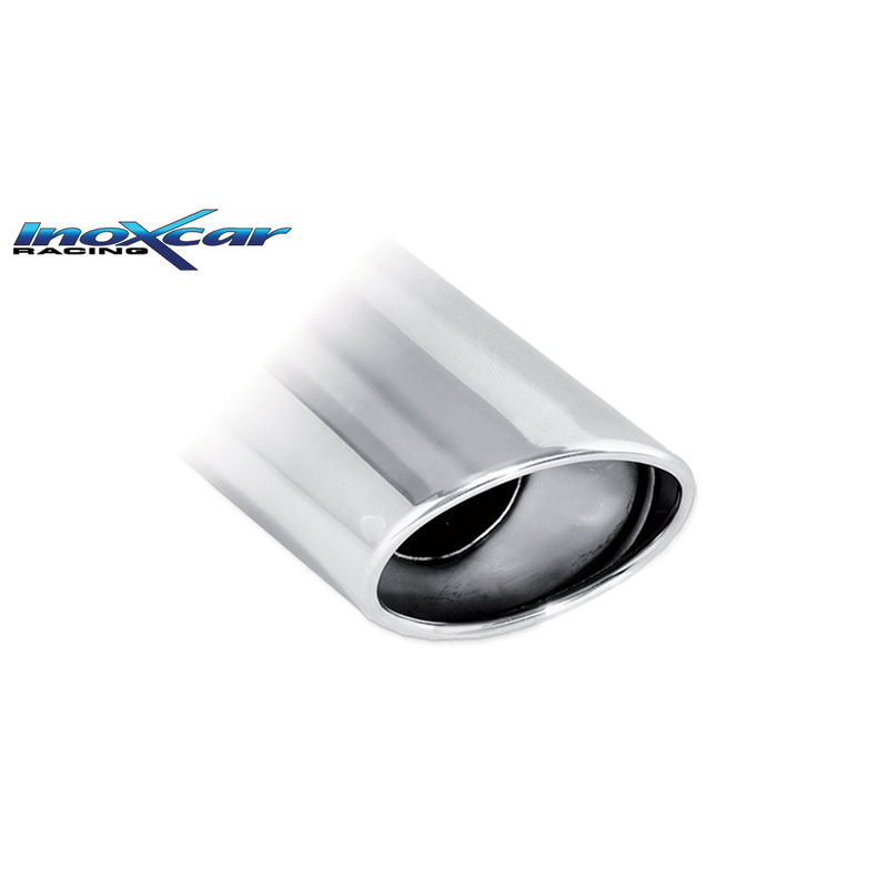 100% Inox Échappement Sport sur mesure pour Toyota Aygo 1.0 69cv 2014- 1x120x80mm