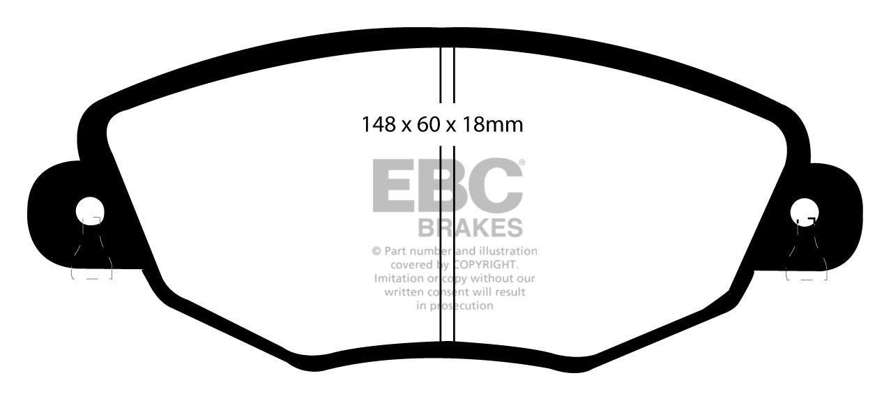 EBC Brakes JAGUAR X Type 3.0 2005-2009 Remblokken voorzijde reds