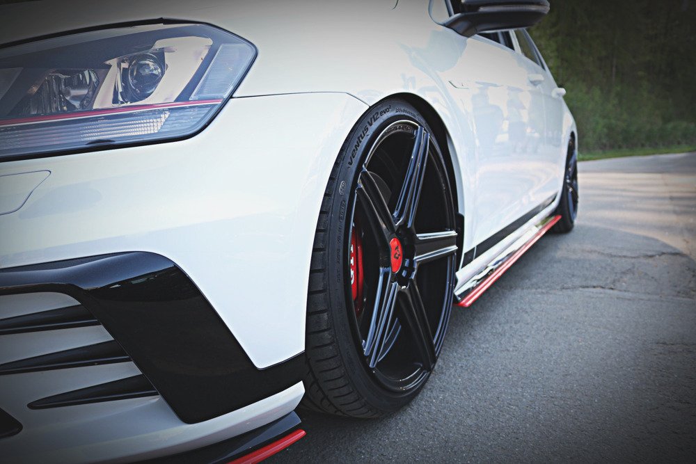 Zijskirts VW Golf 7 GTI Clubsport Glans Zwart