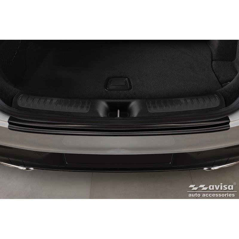 Protection de seuil arrière inox noir sur mesure pour Mercedes GLC II Coupé (C254) 2023-