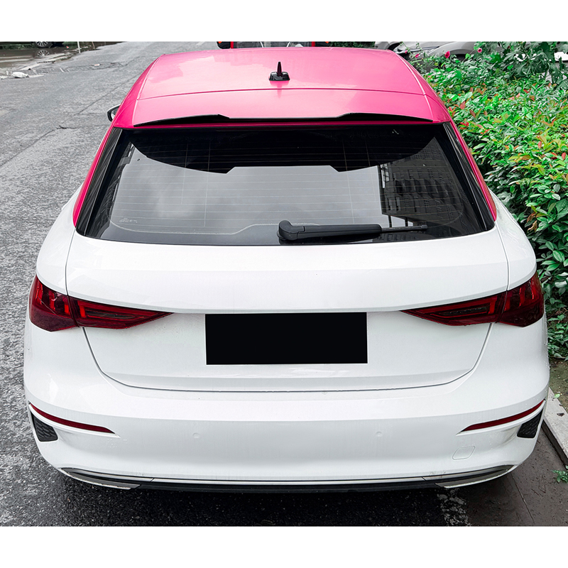 Becquet de toit (Spoiler Cap) sur mesure pour Audi A3 (8Y) Sportback 2020-2024 & FL 2025- (ABS Noir Luisant)
