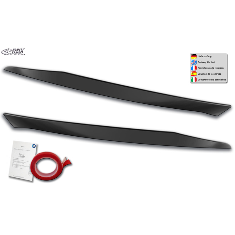 Spoilers de phares sur mesure pour Mercedes GLE (X167) 2018- (ABS)