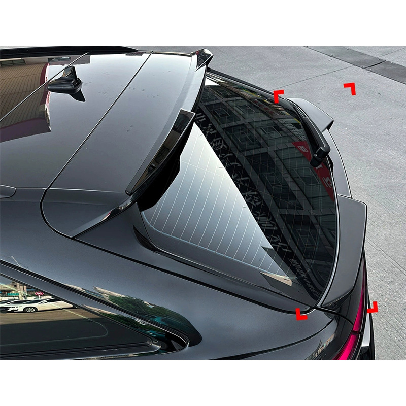 Aileron arrière inférieur sur mesure pour Audi A6 (C8) Avant 2018-2024 (ABS Noir Luisant)