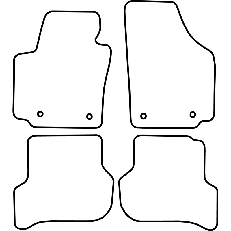 Set de tapis de sol sur mesure pour Seat Toledo 2004-2009