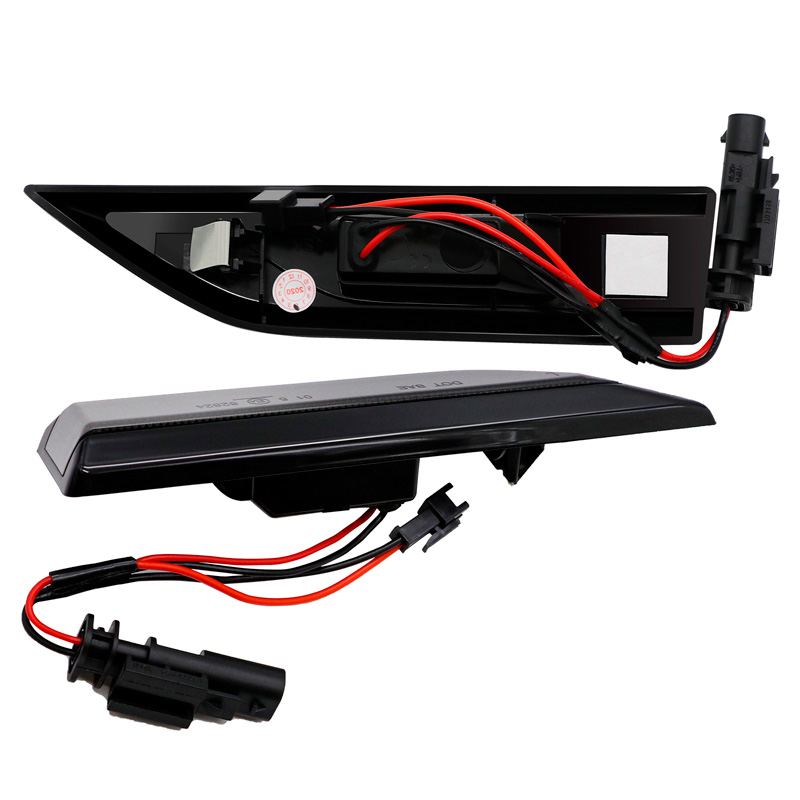 Set de Clignotants Latéraux LED sur mesure pour Volkswagen Caddy IV 2015-2020 - Fumée - incl. Feux Dynamiques