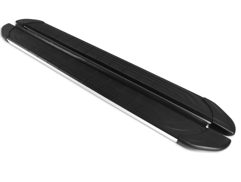 Treeplanken voor Mercedes M-Klasse W163 98-05 aluminium zwart