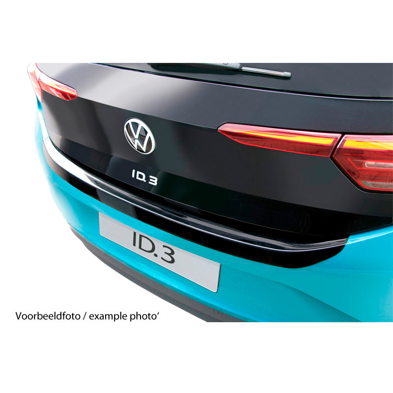 Protection de seuil arrière (ABS) sur mesure pour BMW Série-3 G21 Touring 'M' Sport Facelift 2023- Noir brillant