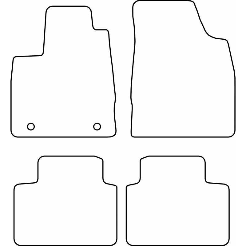 Set de tapis de sol en velours sur mesure pour MG 3 Hybrid+ 2024-
