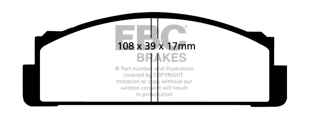 EBC Brakes SEAT 131 1.4 82-83 Remblokken voorzijde