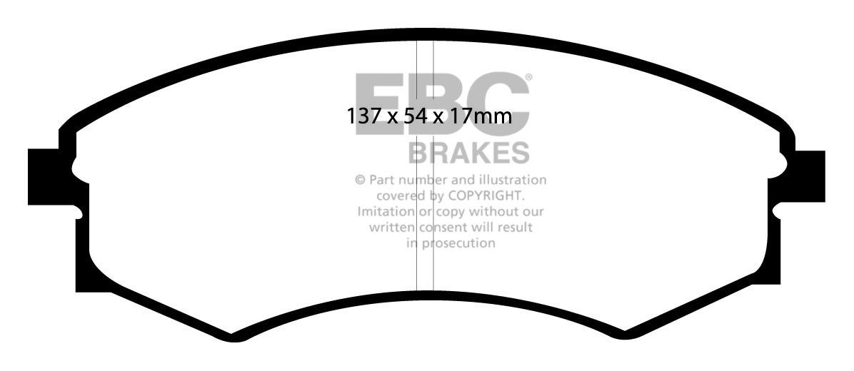 EBC Brakes HYUNDAI Sonata 2.5 98-2002 Remblokken voorzijde