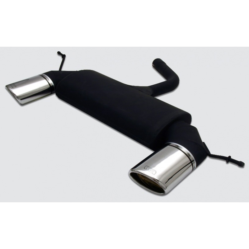 Échappement double sur mesure pour Volkswagen Golf V HB 1.4i 55kW/1.4FSi 66kW/1.6i 75kW/1.6FSi 85kW/2.0FSi 110kW/1.9TDI 66/77kW/2.0TDI 100/103kW/2.0SDI 55kW 2003-2008 120x80mm