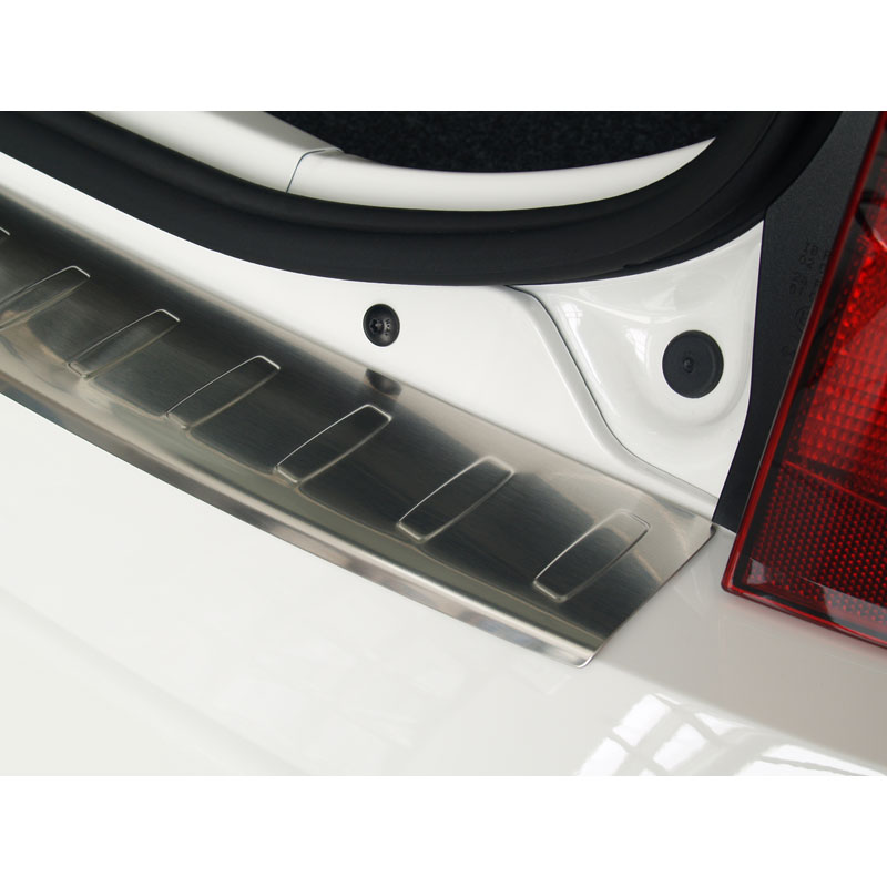 Protection de seuil arrière inox sur mesure pour Volkswagen Up! 3/5 portes 2012-2016 & FL 2016- 'Ribs'