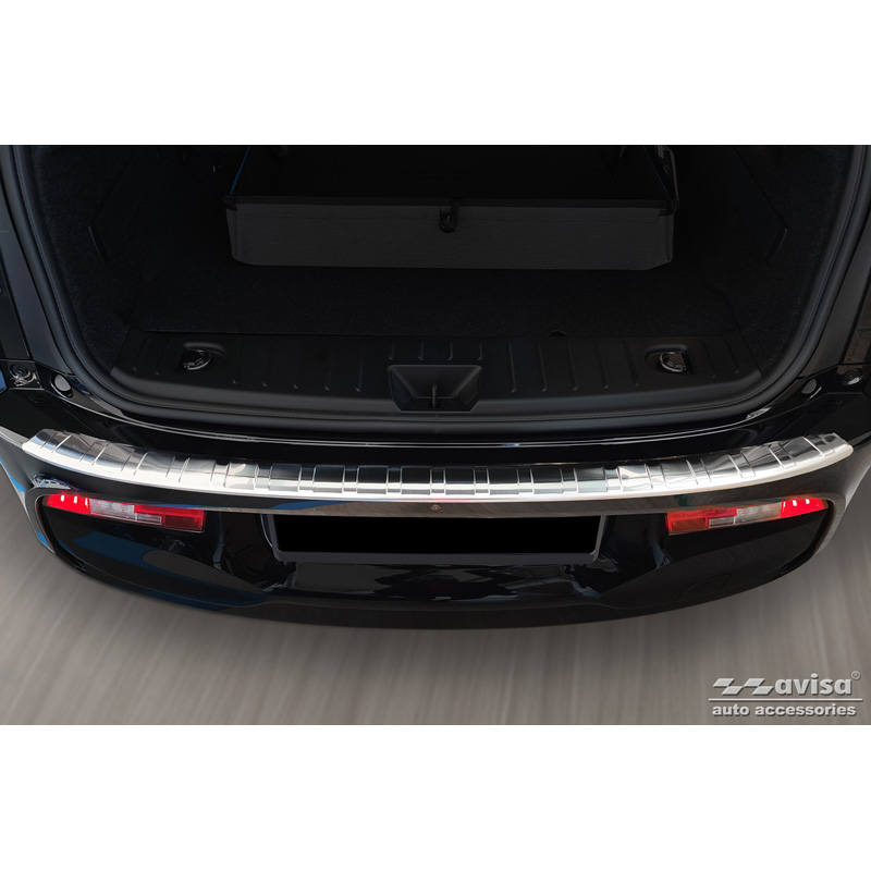 Protection de seuil arrière inox sur mesure pour BMW i3 (i01) 2013-2017 & FL 2017-2022 'Ribs'