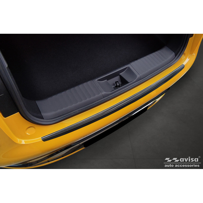 Protection de seuil arrière inox noir sur mesure pour Toyota Prius V (XW60) 2023-