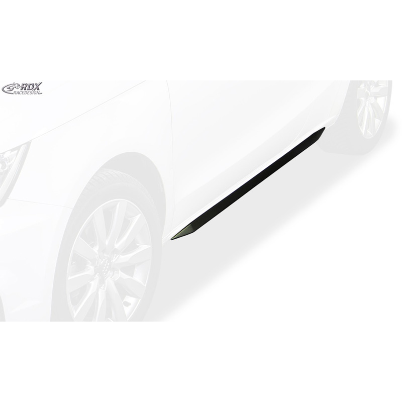 Jupes latérales 'Slim' sur mesure pour Audi A1 8X 3/5-portes (ABS noir luisant)