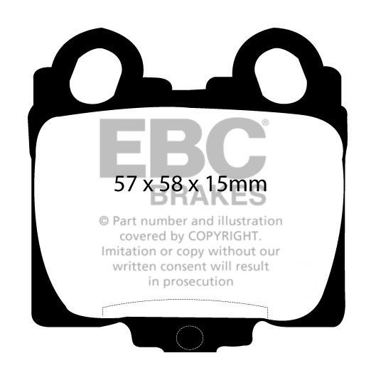 EBC Brakes TOYOTA Verossa 2.0 2001-2003 Remblokken achterzijde