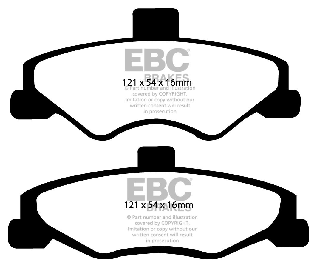 EBC Brakes PONTIAC Firebird 5.7 98-2002 Remblokken achterzijde r