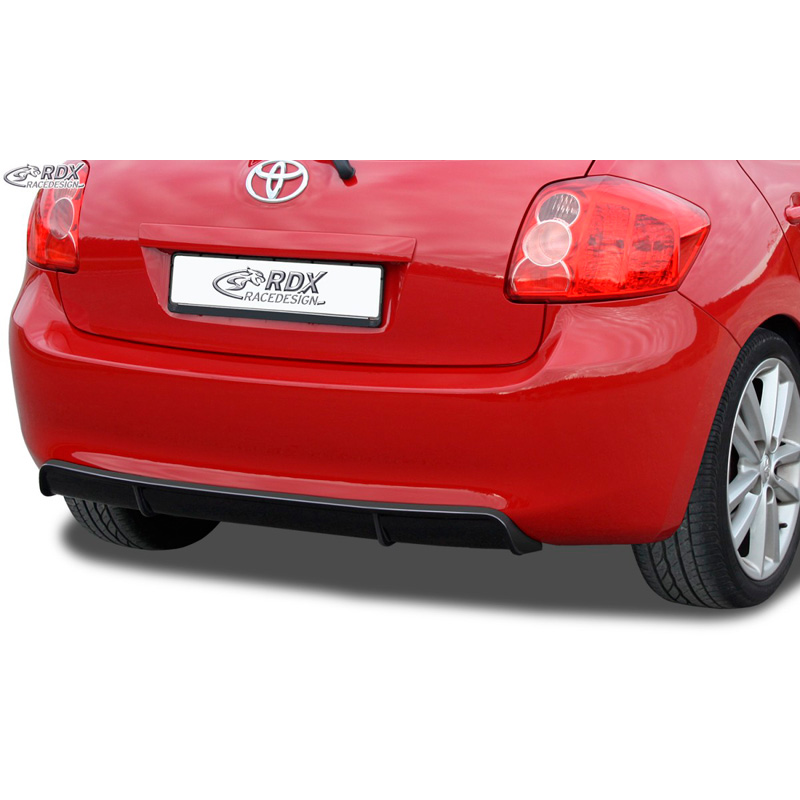 Jupe arrière 'Diffuseur' sur mesure pour Toyota Auris E150 2007-2010 (ABS noir luisant)