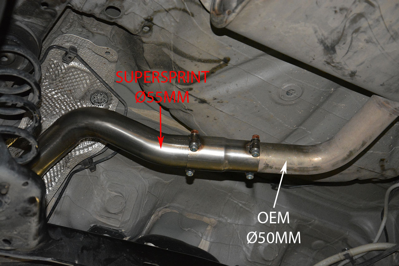 AUDI A3 8V 1.6 TDI (110 - 116 Hp) 2013 Centre pipe (Replace OEM centre exhaust)