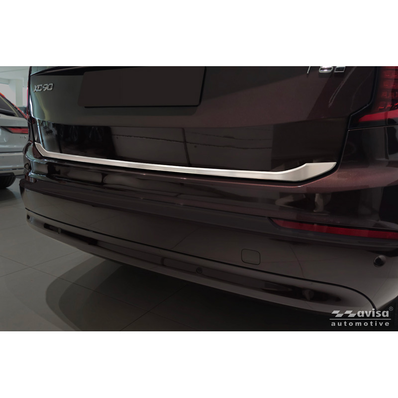 Avisa Revêtement d'habillage du hayon du coffre inox brossé sur mesure pour Volvo XC90 II 2015-19, Facelift 2019-2024 & Facelift 2024-