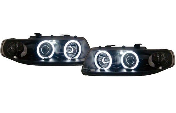 Phares Seat Leon 1M Angel Eyes Ice CCFL
