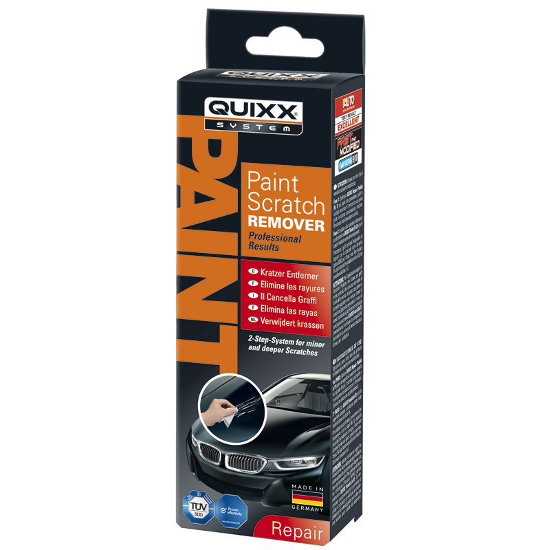 Quixx Scratch Remover / Efface-rayures (25g de polish/25g de finition/2 lingettes/4 de papier de verre)