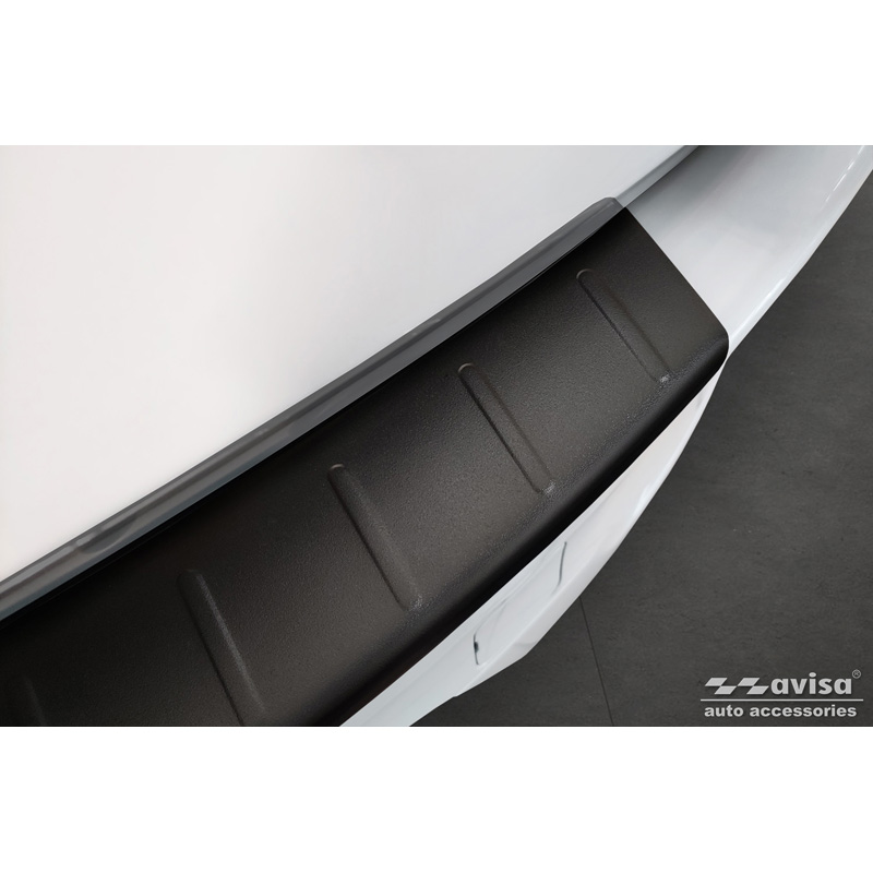 Protection de seuil arrière inox noir mat sur mesure pour Mazda CX-60 (KH) 2022- 'Ribs'