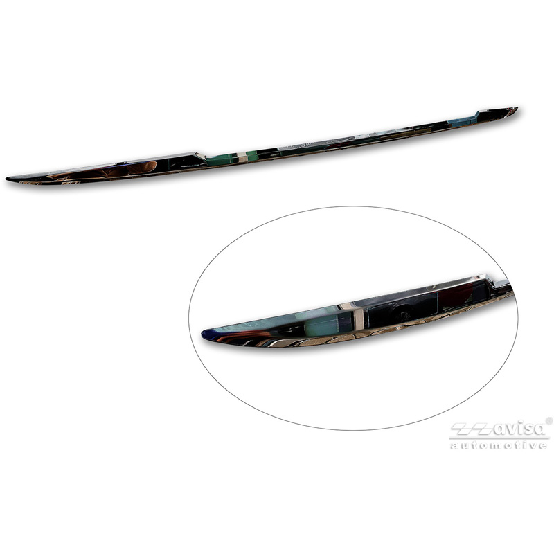 Avisa Moulure de hayon en Inox Noir Chrome sur mesure pour Toyota Yaris Cross (MXP) 2020-